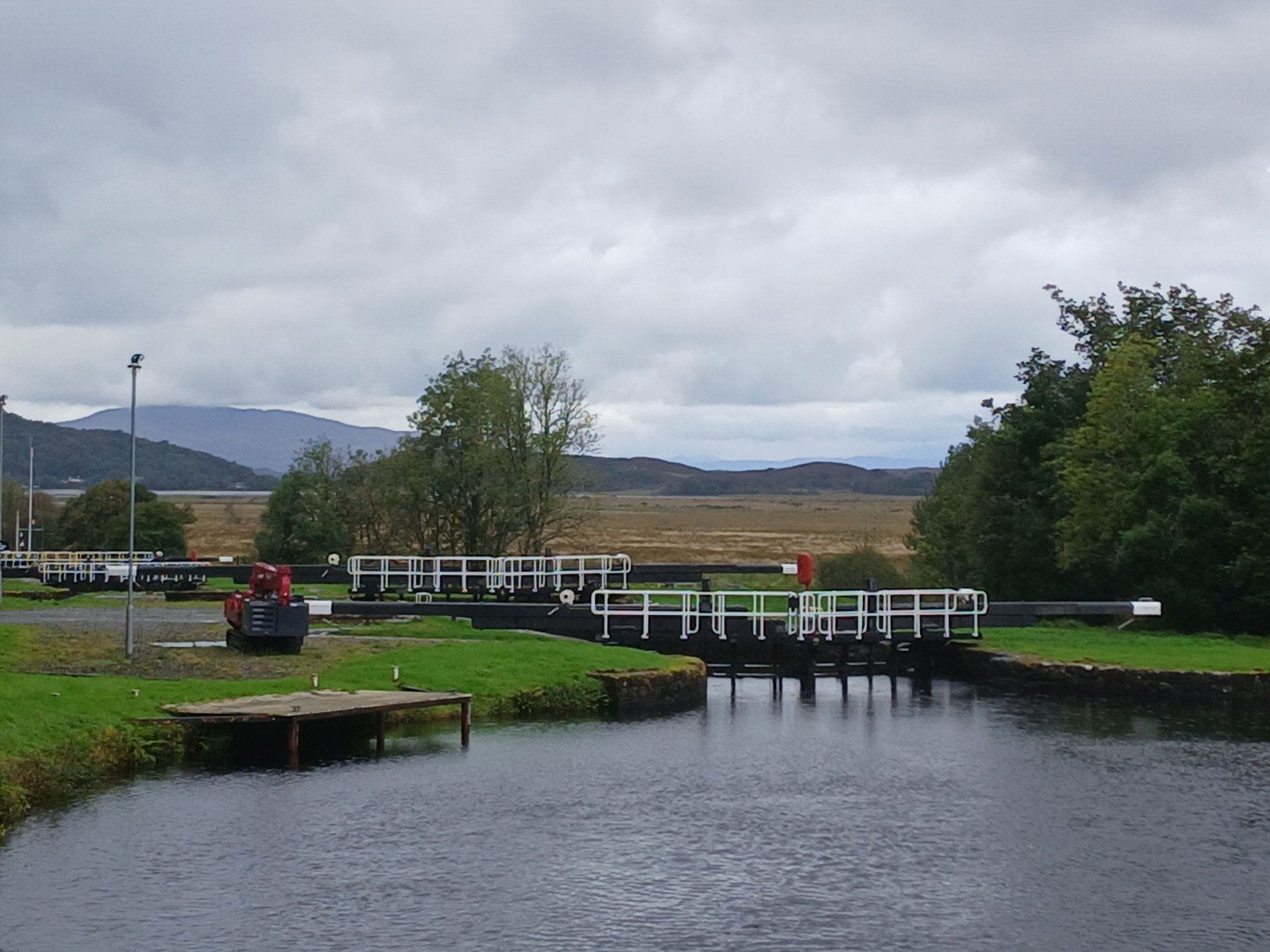 Swing bridges along the canal