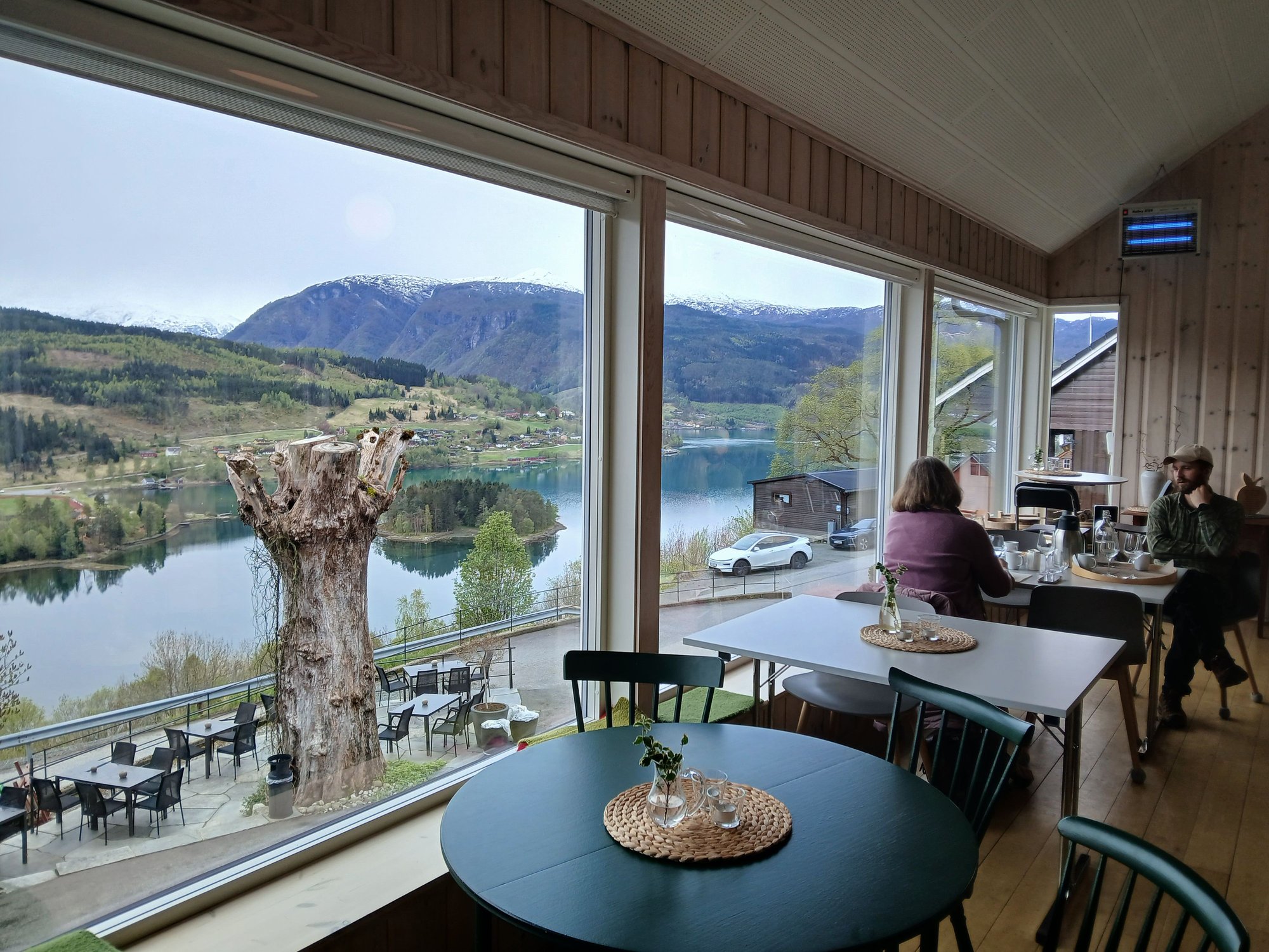 The tasting room with large windows to relish every sip
