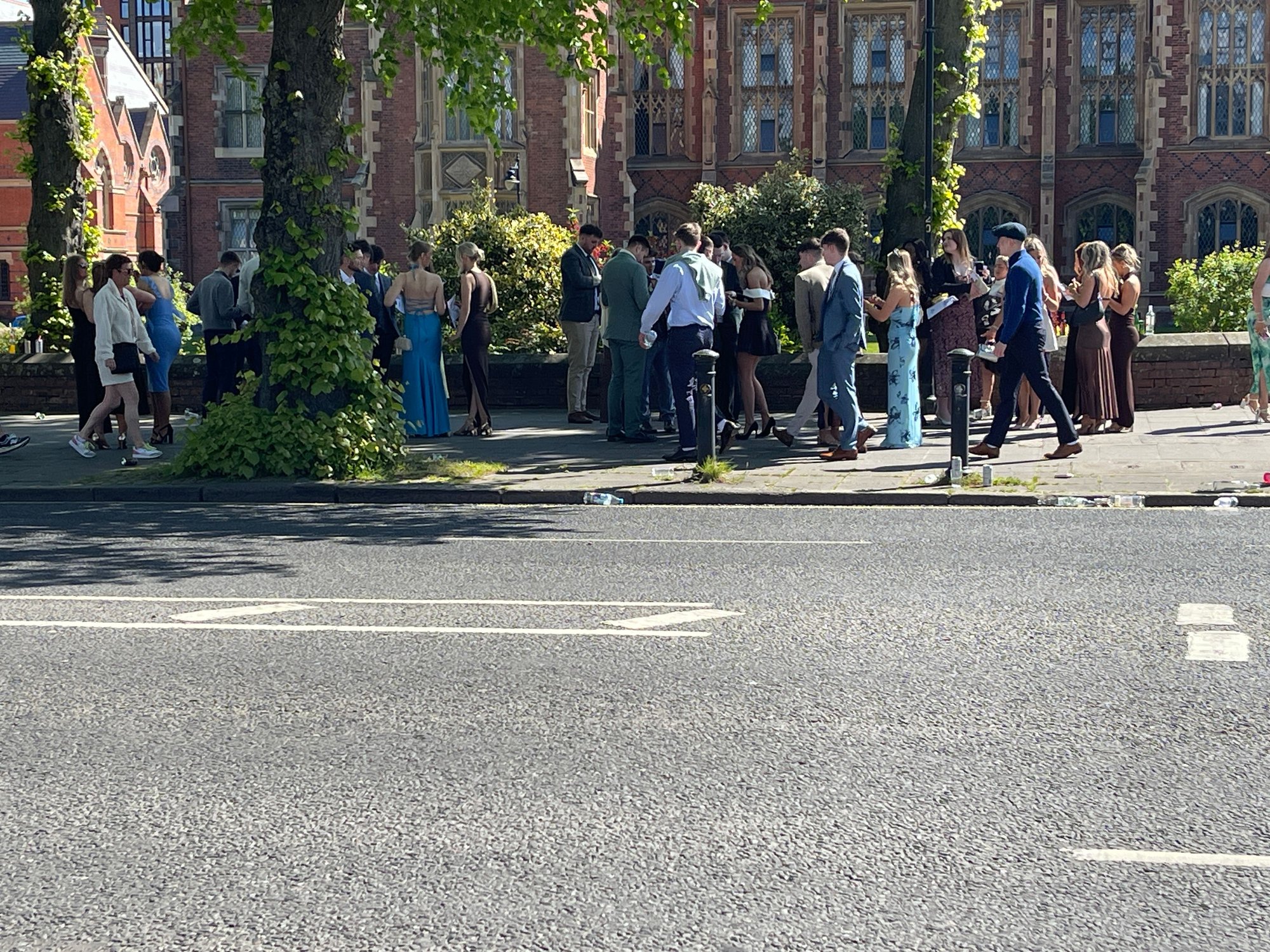 University students dressed up for some events