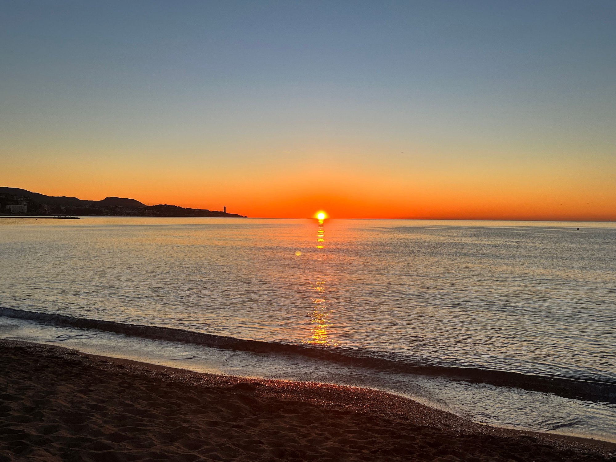 Sunrise on the horizon