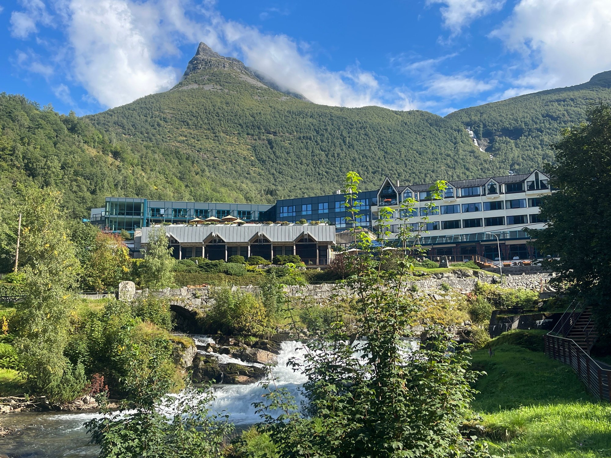Grand Union hotel on the hill