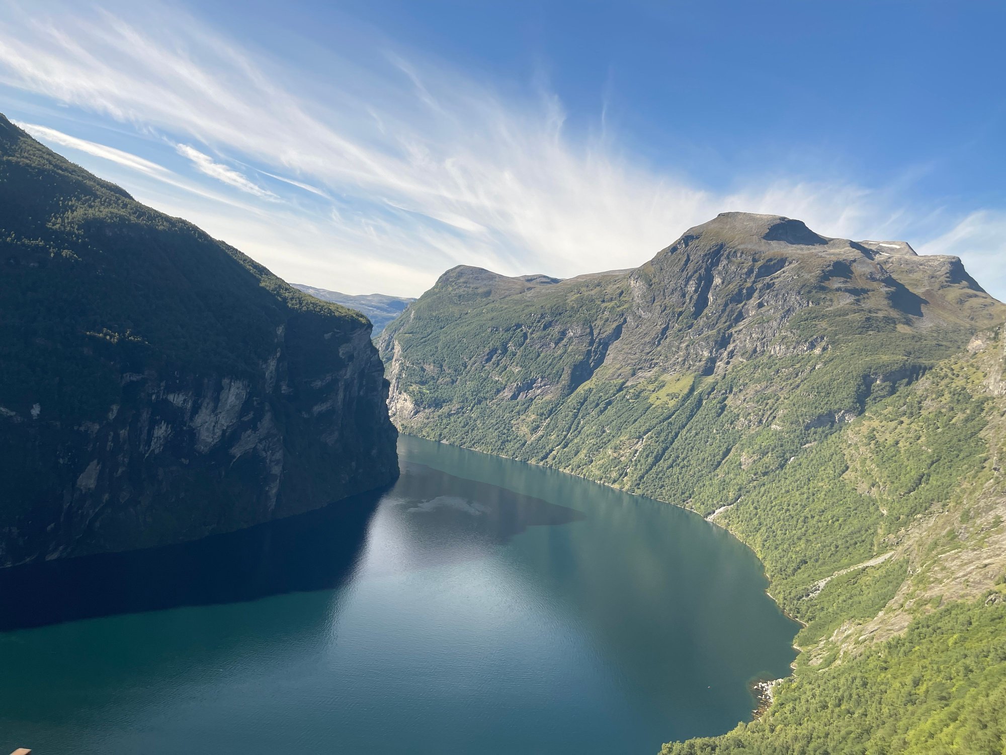 Beautiful fjord view