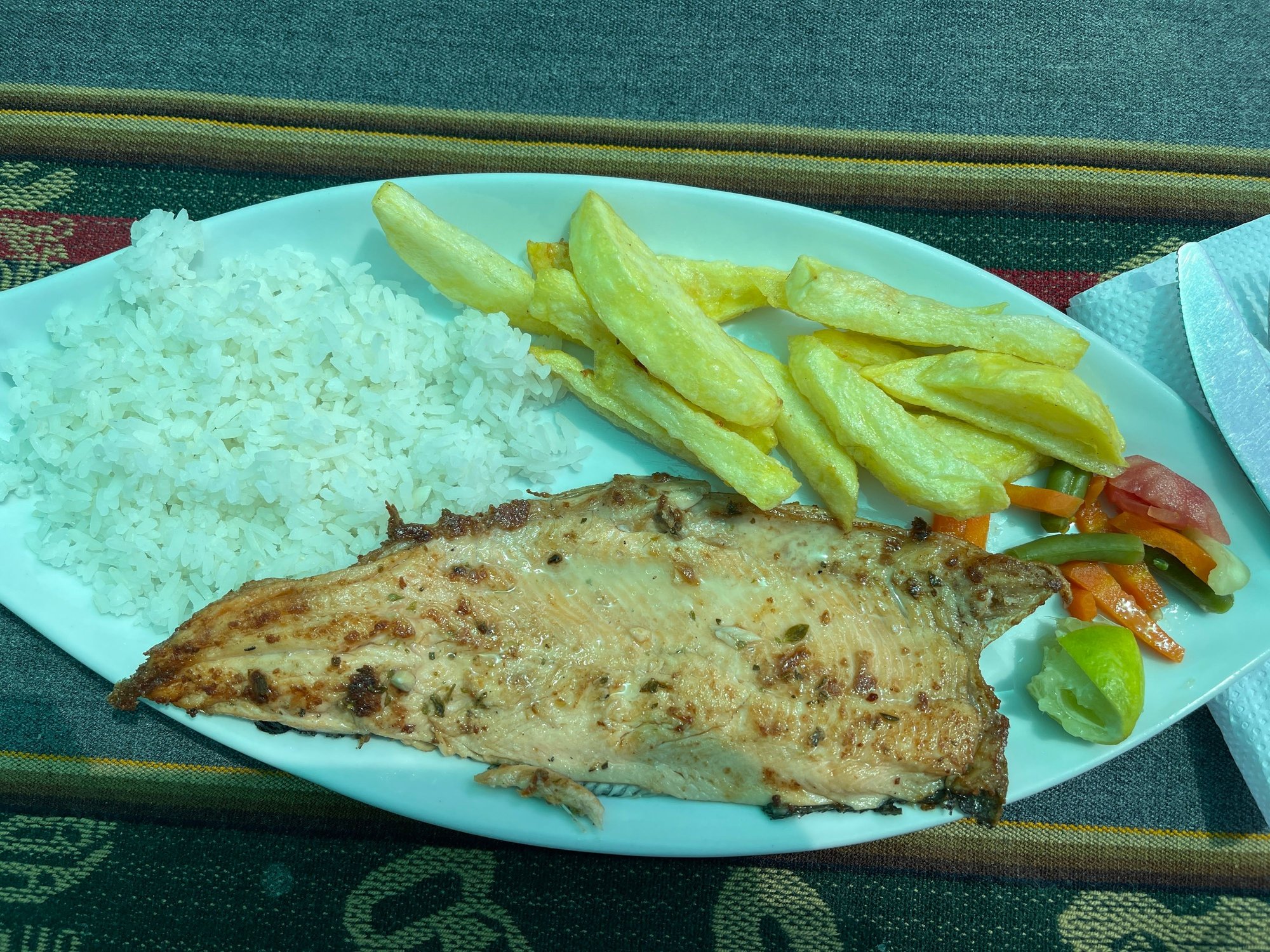 Grilled trout- yummy!