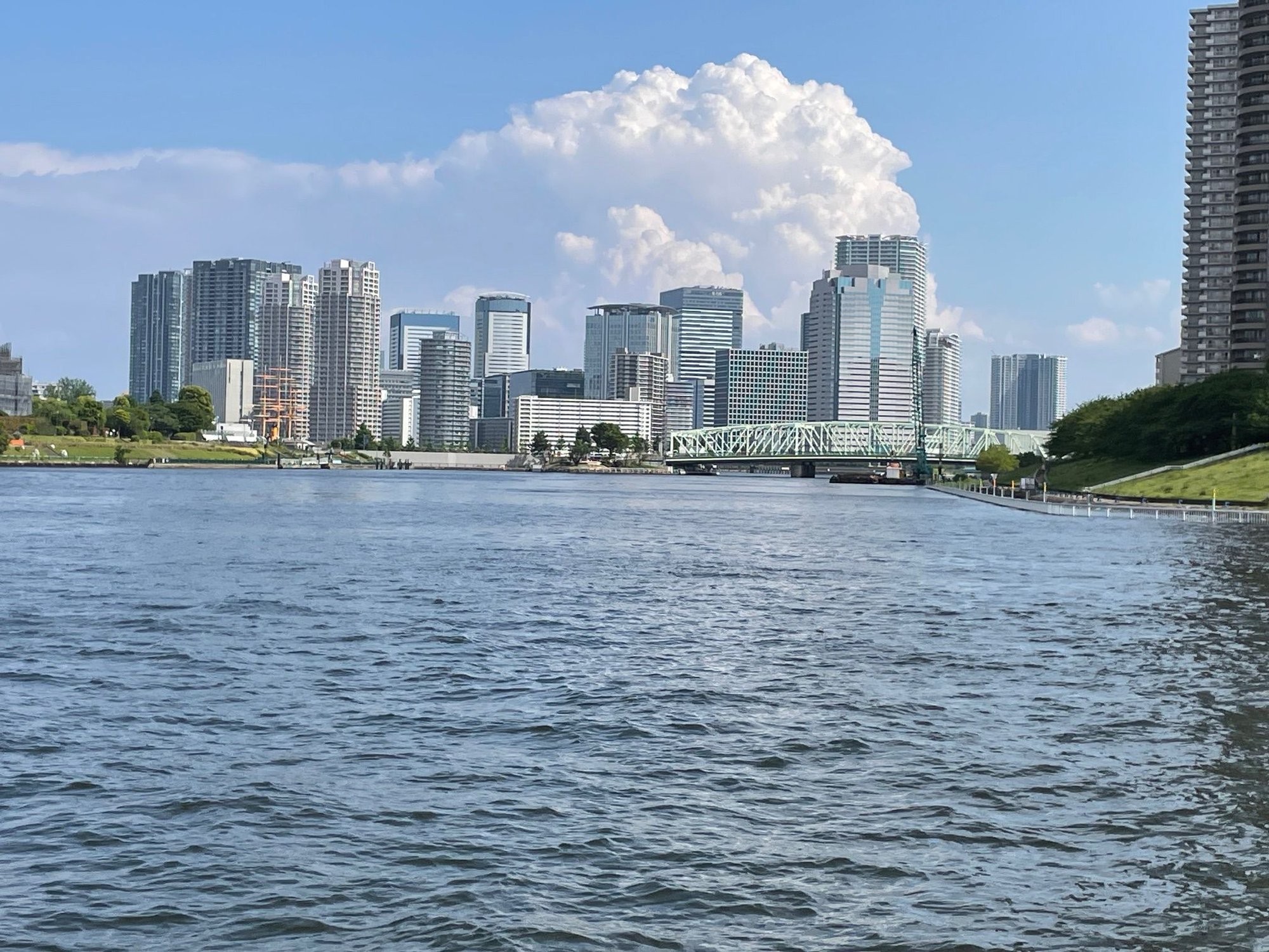 Shot's from the river.
