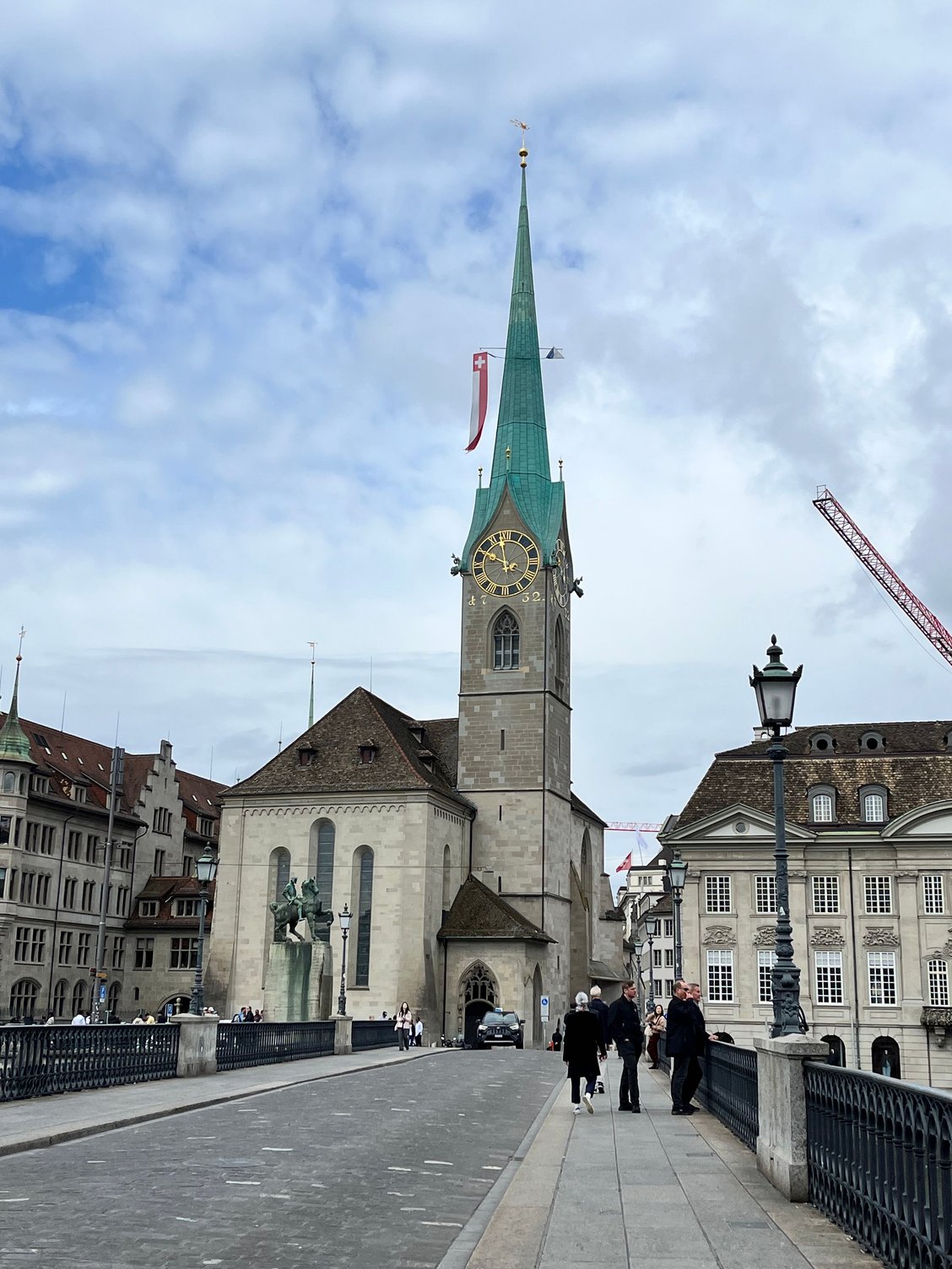 Fraumünster from across the bridge