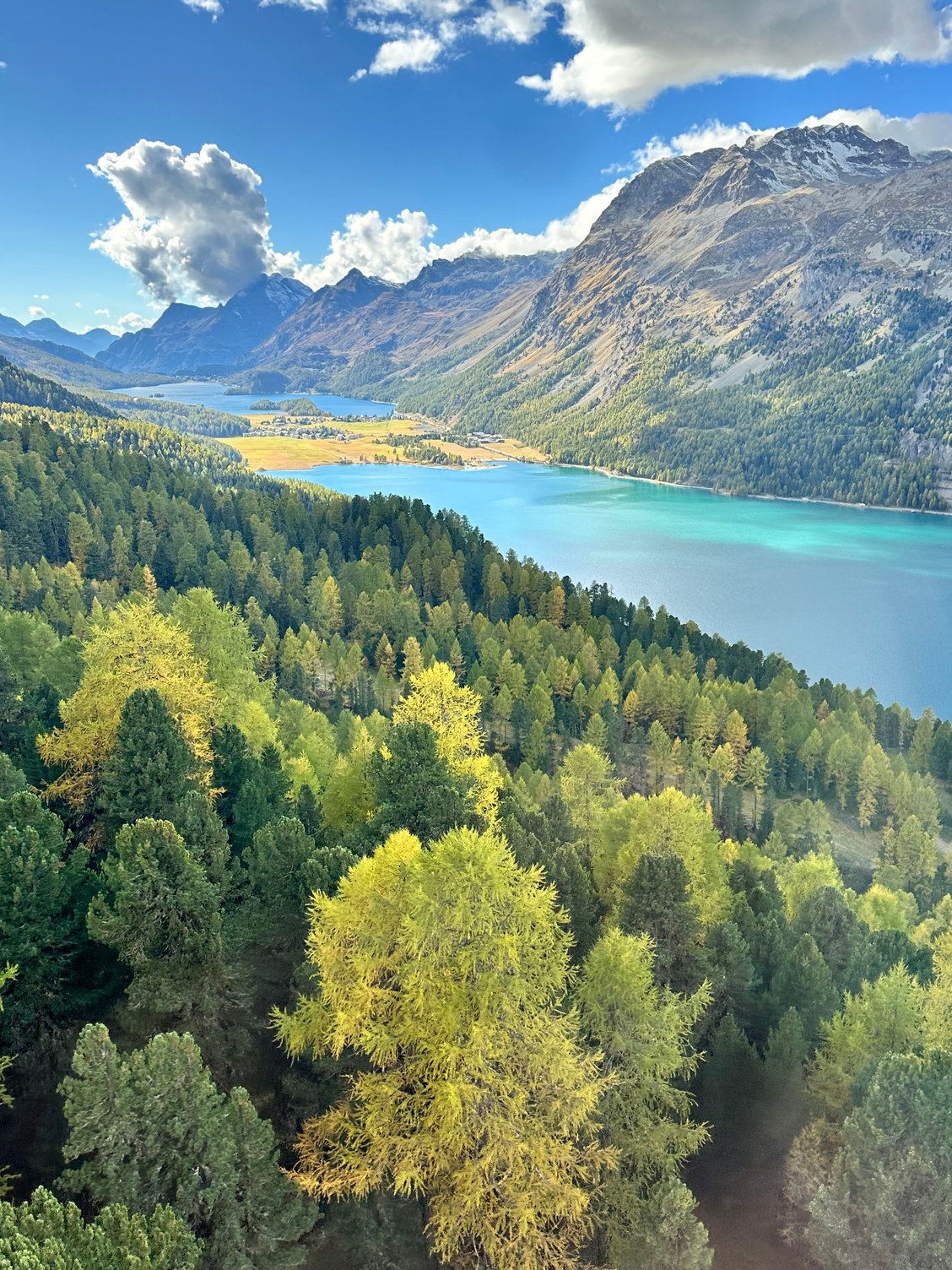 View from the Corvatsch cable car