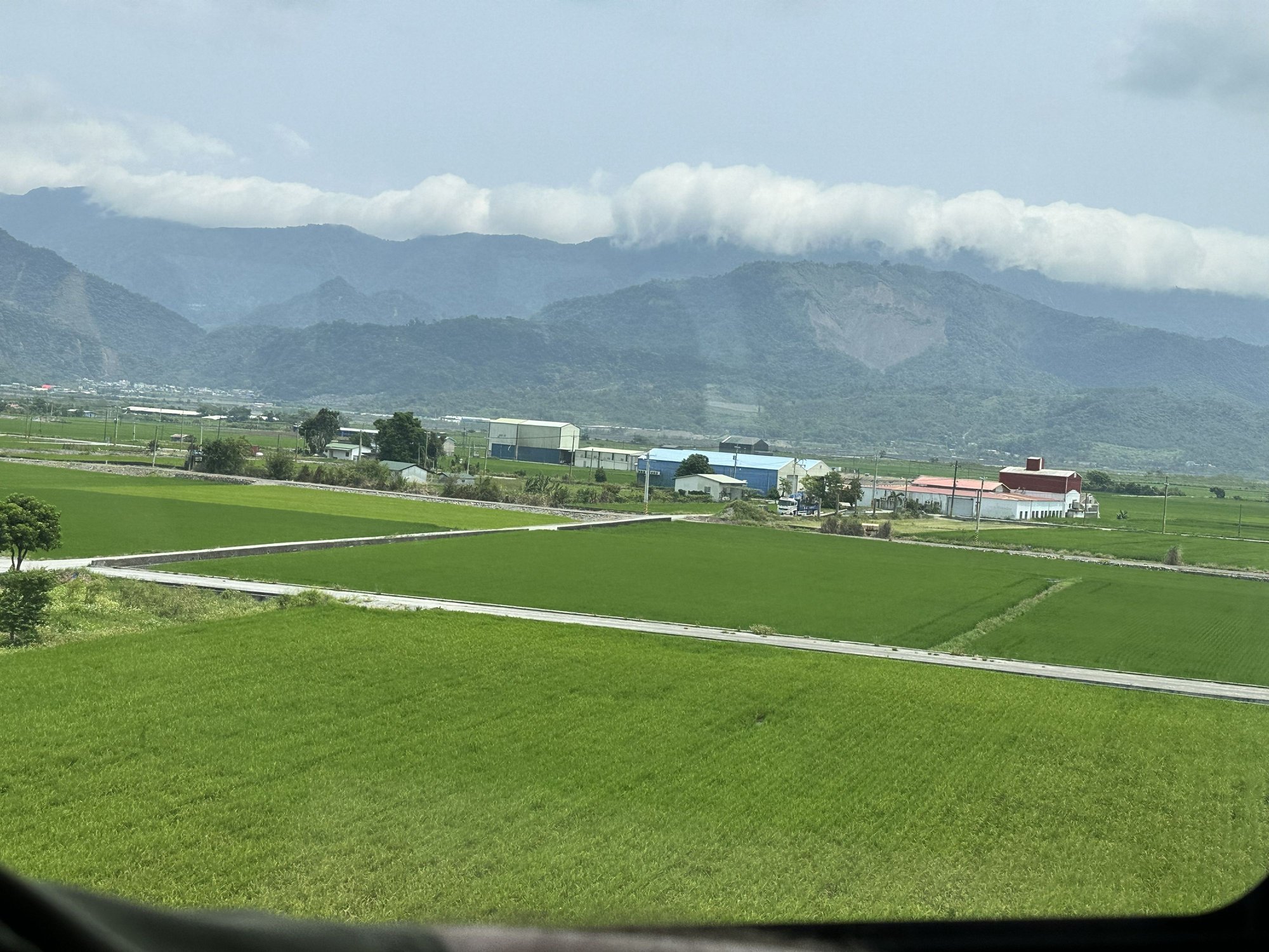 View from train to Taitung