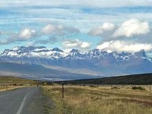 On the road to Torres del Paine National Park