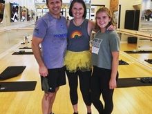 I attended my 300th barre class yesterday. My husband and daughter went to class to help me celebrate. 