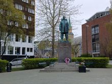 The Roald Amundsen Monument in Tromsø, honouring the Norwegian explorer who was the first to reach both the North and South Poles