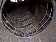 Old elevator shaft now used for ventilation