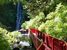 Waterfall at end of Termas Villarica