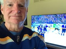This was me at the start of yesterday’s Blues game (ice hockey, gruezi). But I was not smiling at the end...