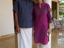 The very lovely estate owners,  Anuja and Kurian 