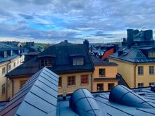View over the rooftops from our apartment 