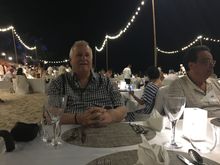 The White Beach BBQ was quite pretty.   Dress code was white.   Lights above and a fire show.   BUT.......