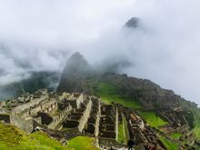 The fog does not always lift at Machu Picchu...