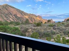 View to the left from our private balcony 
