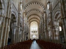 Interior of Vezalay Abbey 