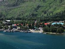 View of  town and our hotel from Prince Of Wales lookout point