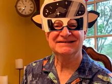 OK, I got talked into going full cow mask, lol!