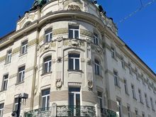 The Hotel Union which is on the main street down from the train station. Luckily the day we arrived it wasn't raining as we walked down the street past this building and the one across the street