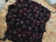 Blueberry-pecan galette