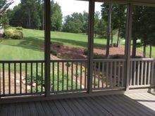 
Gold course from screened porch