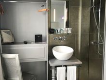 Bathroom/desk/closet combo. 😉