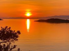 Sunset tonight from our hotel on Mljet Island where we will be for 2 nights.