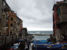 Kind of a raw unpleasant day when I arrived in Riomaggiore