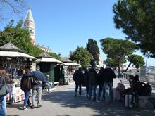 The promenade by the Giardini Reali park.