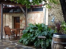 Coffee shop ...too wet to sit outside