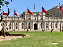 The presidential palace in Santiago 