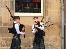 These two were outside our hotel in Edinburgh. They were doing well for themselves. 