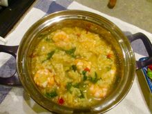 Shrimp risotto