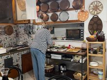 This older couple invites all Rick Steves tours into their beautiful home outside Sorrento. Nice side business for them. Mama Teresa cooks for days, Papa Luigi makes the wine. We left stuffed and happy, all singing “That’s Amore.”  Best fact ever: Their son Francesco ( an architect) met Cindy from Southern California at one of these dinners. Now married with 2 great kids, he can now speak good English and she speaks Italian which she didnt know a word of when she met him. Great story yes??? 