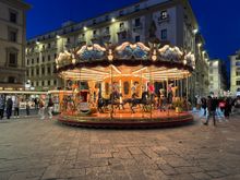 The carousel in Piazza della Repubblica