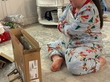 Her hugging her laptop because she was so excited