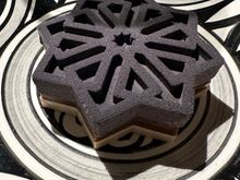 TARTA DE ALGARROBA (Carob Tarte), which was preceded by an orange sorbet