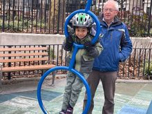 At playground with Grandad