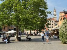 Campo San Margherita - another quiet place - not packed with tourists