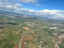 Didi not mean to post this, but it's pretty...my last look at Espana, hasta la proxima!  One year I flew over landscapes that looked exactly like those Edward Burtynsky aerial photos...I think those were taken in Aragon...I'll post about these to give an idea of what I'm talking about..