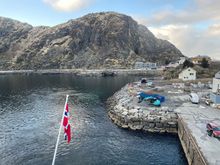 Leaving the port of Stamsund