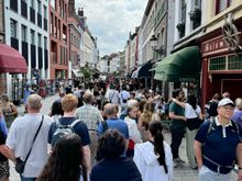 After dropping our bags off at the Hotel Castillion around 1:00 PM, we hit the city center streets and were greeted with this scene… Could not believe the mobs. We were able to find some solitude walking outside the city center.
