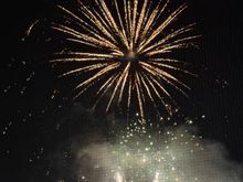 Nice fireworks display after the game 