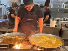 Cooking the rice at Llisa Negra