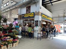 Corner bar inside Denia market.