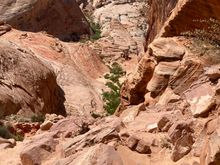 Hiking trail in Valley of Fire