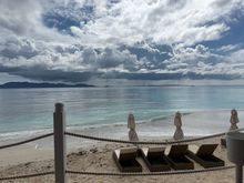 Lunch by the golf course Sandy was at every day. 